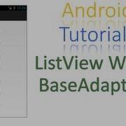 93 Android Custom ListView With BaseAdapter