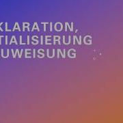 Deklaration Initialisierung Und Zuweisung Java DE