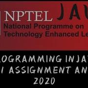 NPTEL PROGRAMMING IN JAVA WEEK 1 ASSIGNMENT ANSWERS NPTEL SKumarEdu