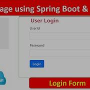 Login Page Spring Boot With Angular