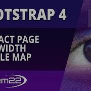 Bootstrap 4 Basics Contact Page Full Width Google Map