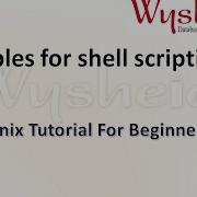 Shell Script In Unix Part 2 Shell Script Examples