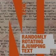 Randomly Rotating And Jumping Text In InDesign