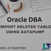 Import Deleted Table Using Datapump Utility