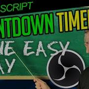 OBS Studio Countdown Timer Learn The Easy Simple Fast Method