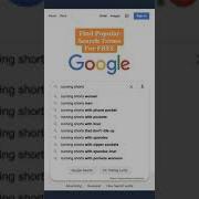 Free Way To See The Most Popular Searches For A Keyword On Google YouTube Shorts