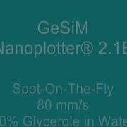 GeSiM Nanoplotter Spot On The Fly Inkjet Printing With Piezo Tip