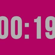 19 Second Countdown Timer No Music With Alarm Clock At The End