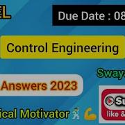 Control Engineering Week 6 Quiz Assignment 6 Solution NPTEL SWAYAM 2023