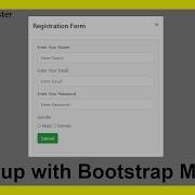 Signup With Bootstrap Modal Using JQuery AJAX In PHP MySQL With Source Code