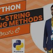 Python Full Course In Telugu 7 String String Methods Tech Talk