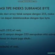 Array SATU DIMENSI