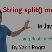 Java String Split Method Java Split String By Space Java Split Method Examples