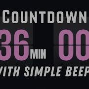 36 Minute Flip Clock Countdown Timer Mechanical Flip Timer With Beep End Sound