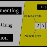 Implementing Deque Data Structure Using Python Data Structures And Algorithms Python Tutorial