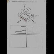 Steps First Angle Orthographic Projection D T Revision Question 5