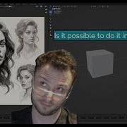Midjourney AI Art Face Remade In 3D Using Blender