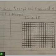 Arrays And Expanded Algorithm With 2 Digit Numbers