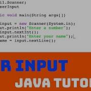 How To Get User Input In Java Java Tutorial 6