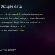Summary Simple Data Swift For Complete Beginners
