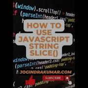 Javascript String Methods Slice Part 2 Html Css Javascript Slice String Method Shorts