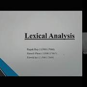 Lexical Analysis And YACC FLEX Bison By Rumeli Rupak Ritwik Plz See Description