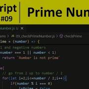 Программа JavaScript 9 Проверка простоты числа в JavaScript