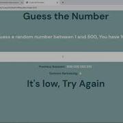 Guess The Number In JavaScript With Source Code Source Code Projects