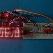 Arduino Countdown Timer Demo Use LED Matrix8x8 4pcs