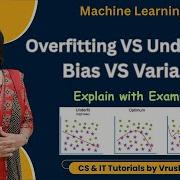 ML 14 Overfitting VS Underfitting Bias VS Variance Examples