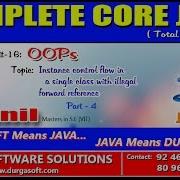 Core Java OOPs Instance Control Flow In A Single Class With Illegal Forward Reference Part 4
