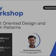 Introductions To Object Oriented Design And Design Patterns Live Workshop By GeeksforGeeks Day 1