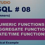 MySQL Tutorial 08 Numeric Functions Aggregate Functions Date Time Functions
