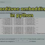How To Generate Word2vec Word Embeddings In Python