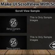 Unity UI Tutorial How To Make UI Scroll View With Scroll Bar