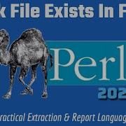 Perl Programming Tutorial Check File Exists In Folder 2024