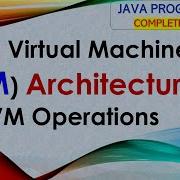 L4 Java Virtual Machine JVM Architecture JVM Operations Java Programming Lectures In Hindi
