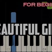 BEAUTIFUL GIRL SEAN KINGSTON SLOW EASY PIANO TUTORIAL