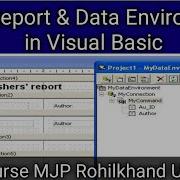 Prepare A Data Report With Data Environment In Visual Basic