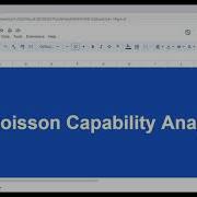 Poisson Capability Analysis