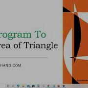 Java Program To Find Area Of Triangle How To Find Area Of Triangle In Java
