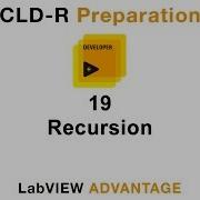 LabVIEW CLD R 19 Recursion