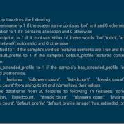 Twitter Bot Detection Machine Learning