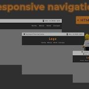 Responsive Navigation Bar With HTML And CSS Media Queries