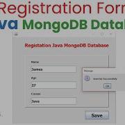 Registration Form Using Java MongoDb