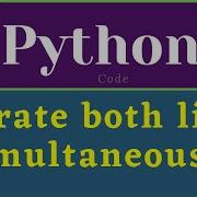 Iterate Both Lists Simultaneously