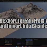 How To Export Terrain From Gaea 2