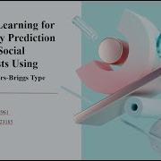 Final Project Machine Learning For Personality Prediction Based On Social Media Posts Using MBTI