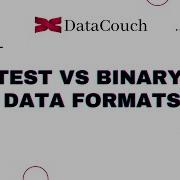 Text Vs Binary Data Formats