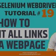 Selenium WebDriver Tutorial 19 How To Print All Links Of A Webpage